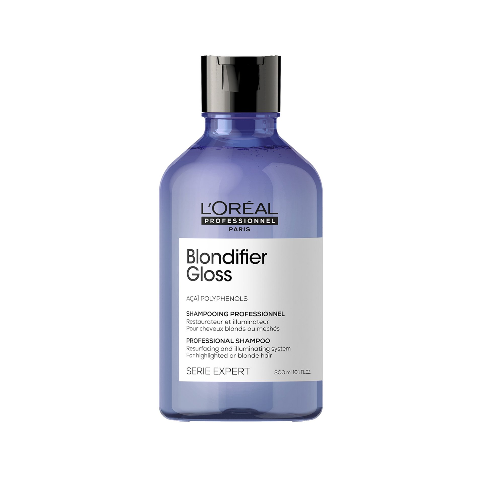 Blondifier the iluminating gloss shampoo to sustain blond hair.