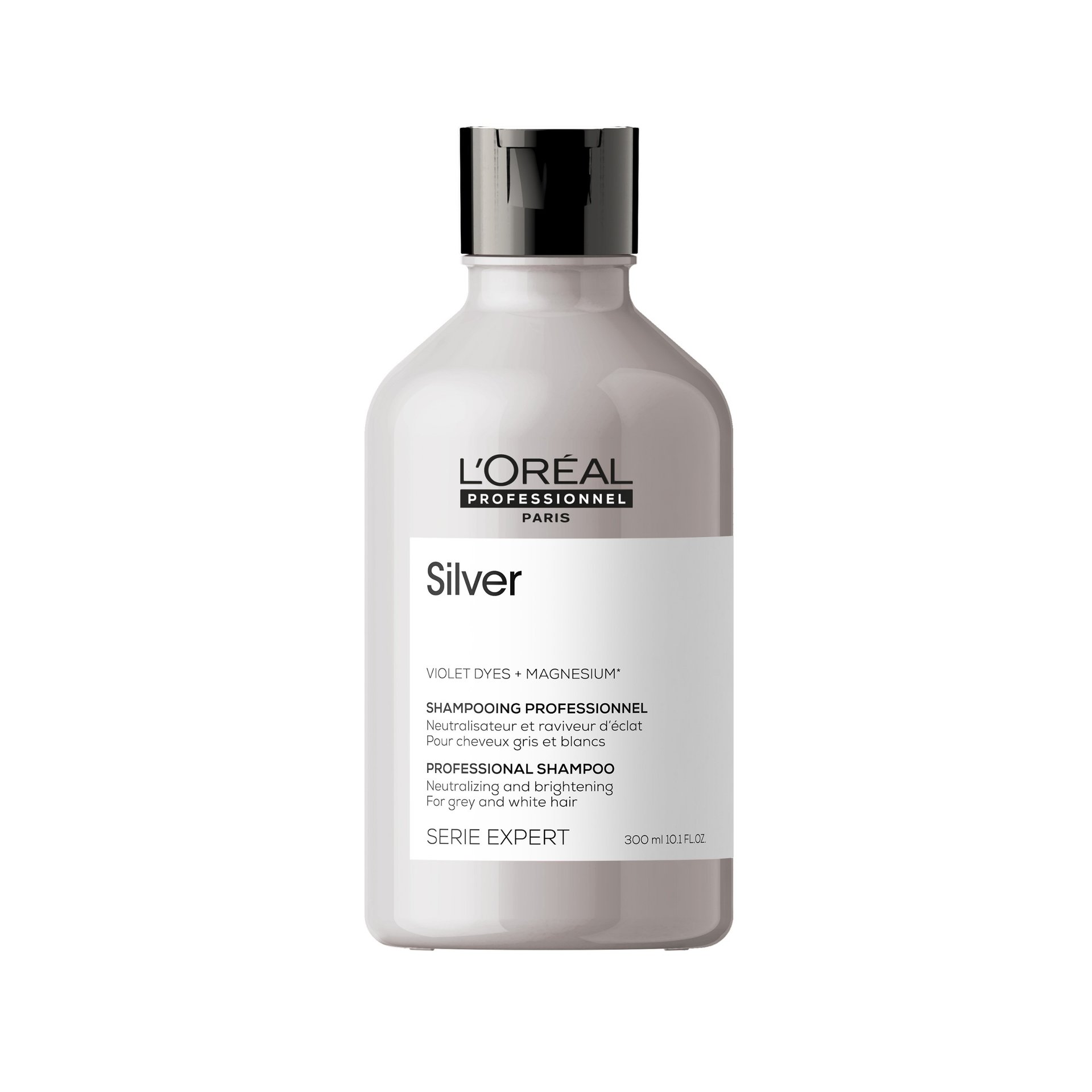 Silver the colour clarifying shampoo that counteracts brassy tones.