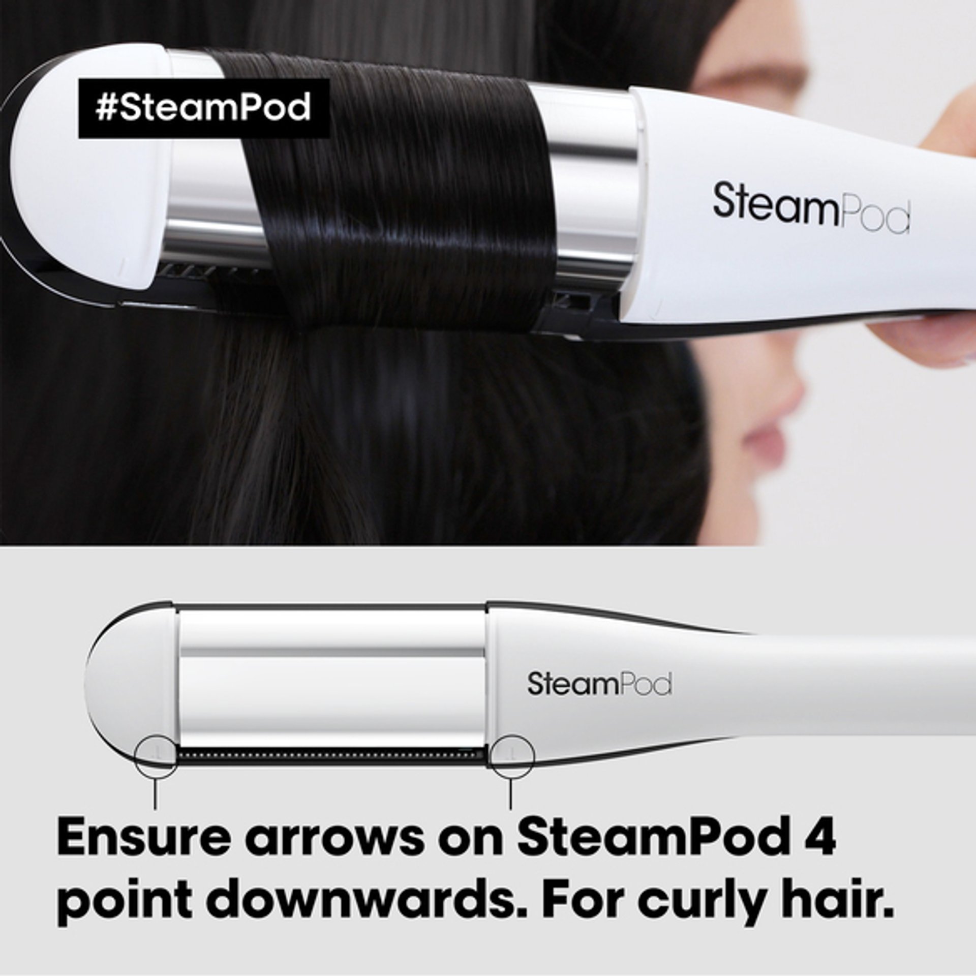 SteamPod 4  Professional styler with patented steam technology.