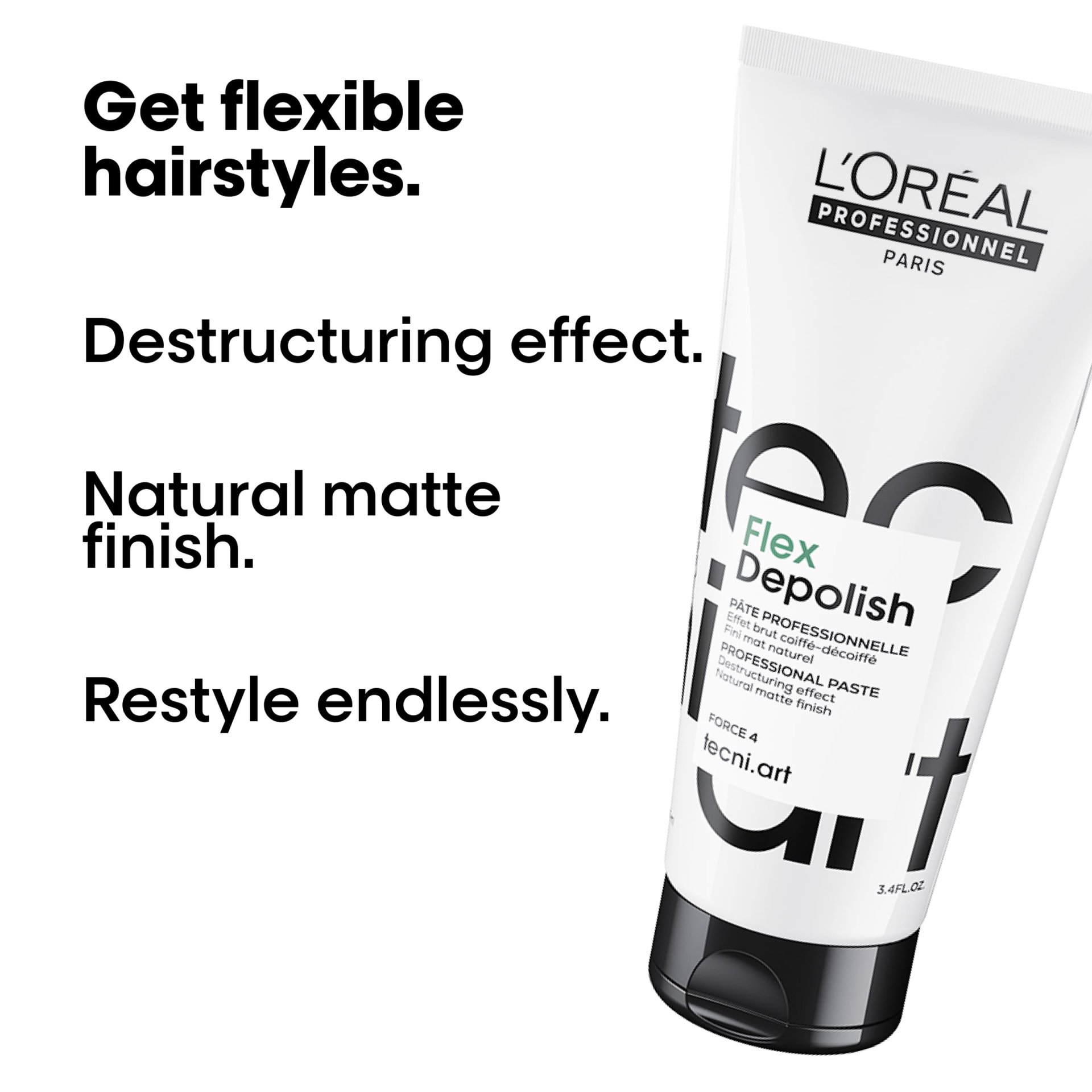 【送料無料/新品】 Style with Flex Depolish for a matte, rough, restyleable look. ヘアカラー